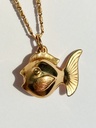 Vintage 18k Gold Fish Charm