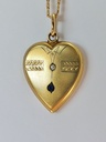 Art Nouveau Heart Pendant