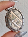 Victorian 1884 Silver, Rose, Green Gold Birmingham Locket