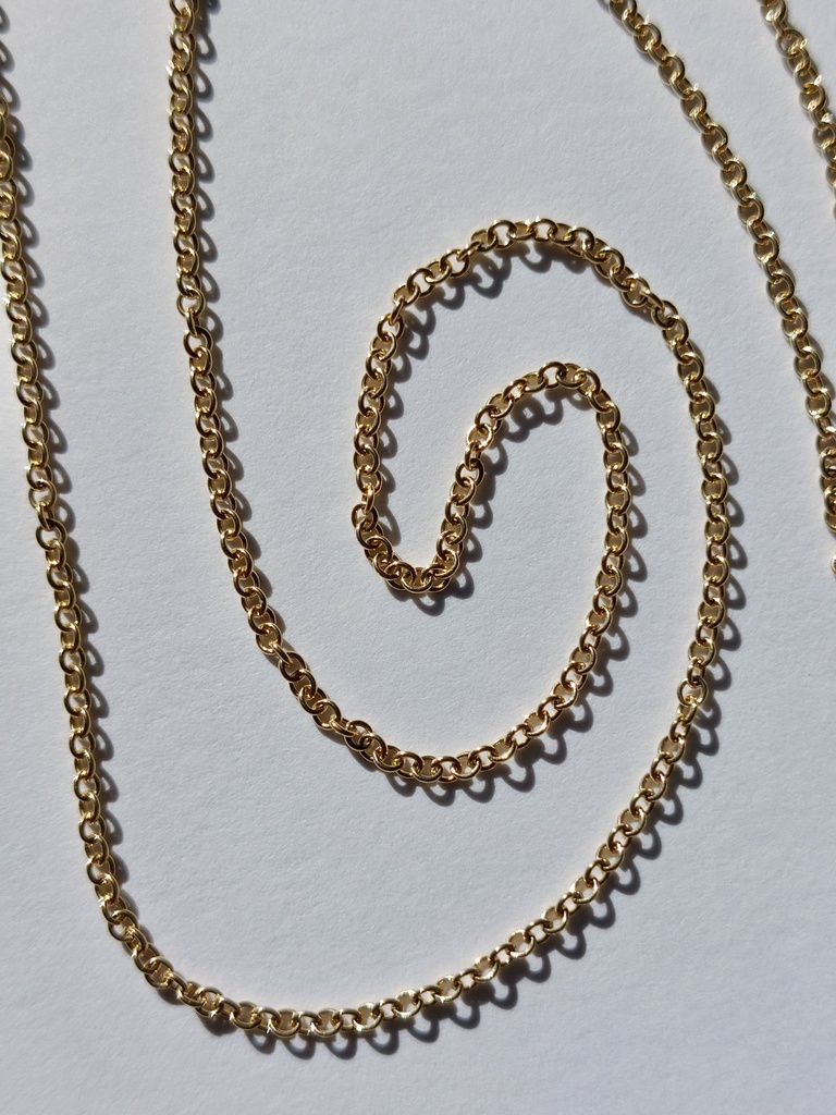 Vintage 18k Gold 42cm Cable Chain - 2.7g
