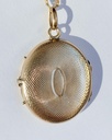 Art Deco 14k Gold Guilloche Locket