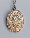 Victorian Rose Gold finely Etched Oval Locket