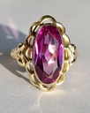 Vintage 14k gold purple sapphire ring