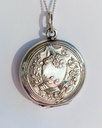 Antique Silver French Locket in repoussé