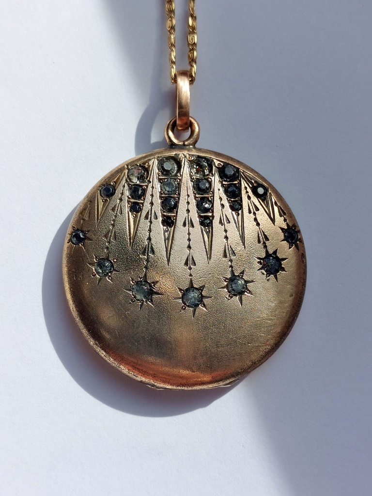 Antique Shooting Stars Locket W&H Co