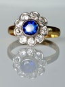 Victorian Swedish Daisy Ring in 20k Gold